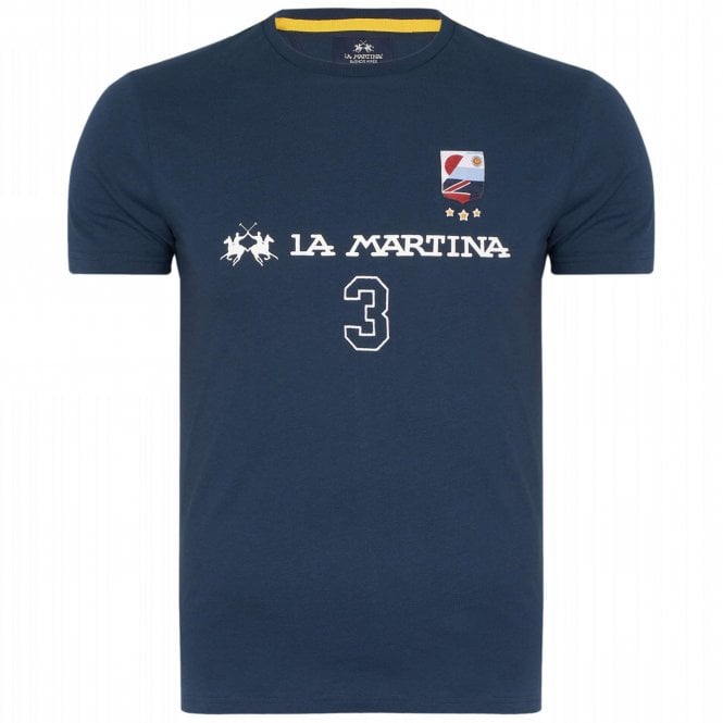 La Martina T-Shirt Με Λογότυπο Pierangelo Κανονική Γραμμή
