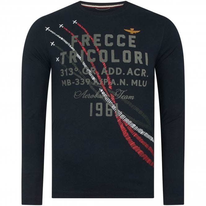 Aeronautica Militare T-shirt Με Στάμπα Στενή Γραμμή
