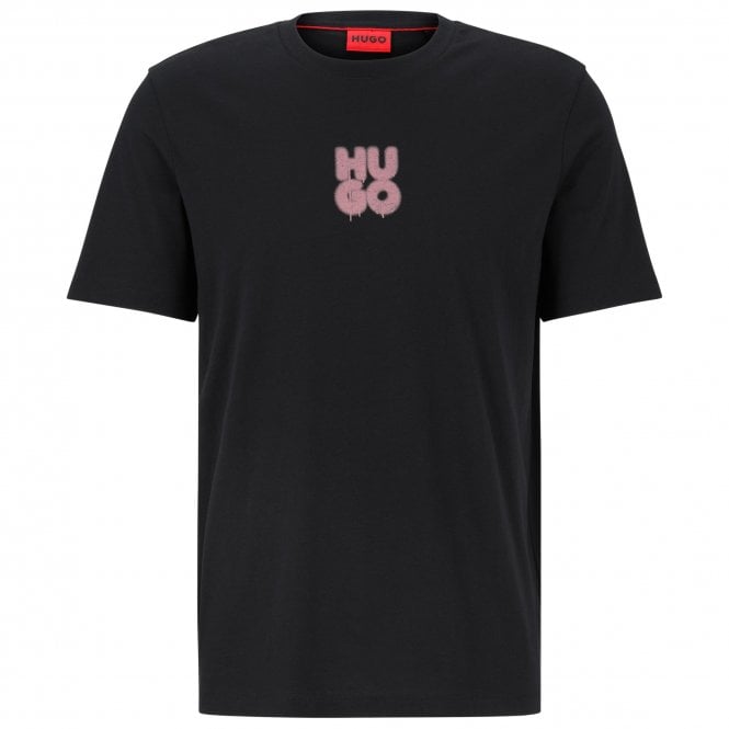 HUGO T-shirt Decali Κανονική Γραμμή