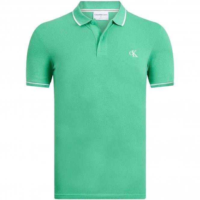 Calvin Klein Polo Μπλούζα Πικέ Στενή Γραμμή