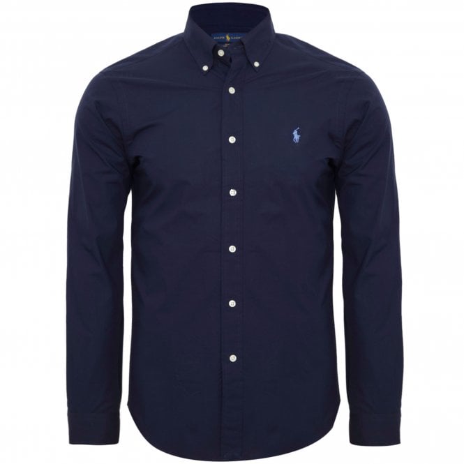Ralph Lauren Πουκάμισο Ποπλίνα Στενή Γραμμή