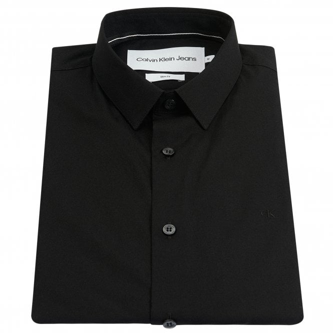 Calvin Klein Πουκάμισο Chest Logo Στενή Γραμμή