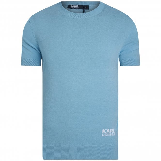 Karl Lagerfeld Πλεκτή T-shirt Μπλούζα Κανονική Γραμμή