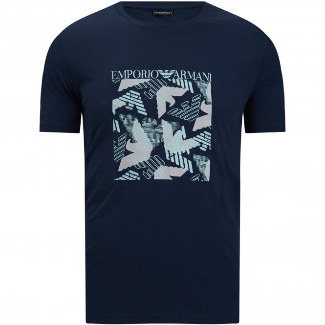 Emporio Armani T-Shirt Με Στάμπα Κανονική Γραμμή
