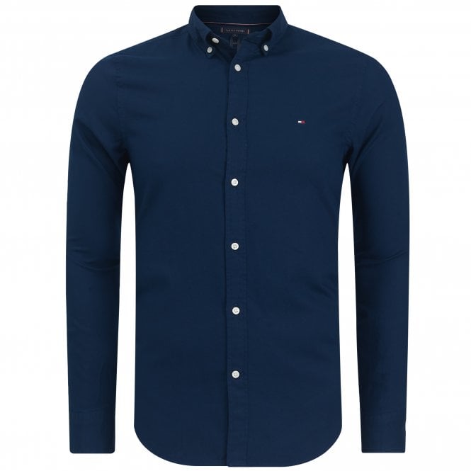 Tommy Hilfiger Πουκάμισο Dobby Flex Στενή Γραμμή