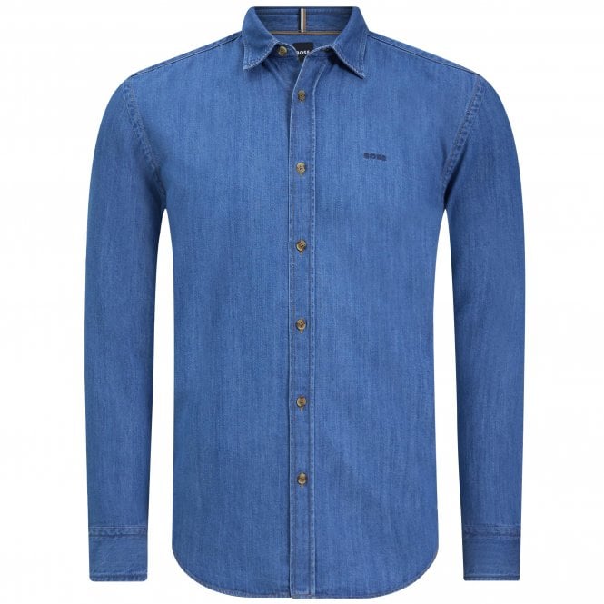 BOSS Πουκάμισο Denim H-Liam-Kent-E-C1-243 Κανονική Γραμμή