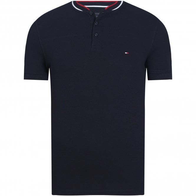 Tommy Hilfiger Polo Μπλούζα Μάο Στενή Γραμμή