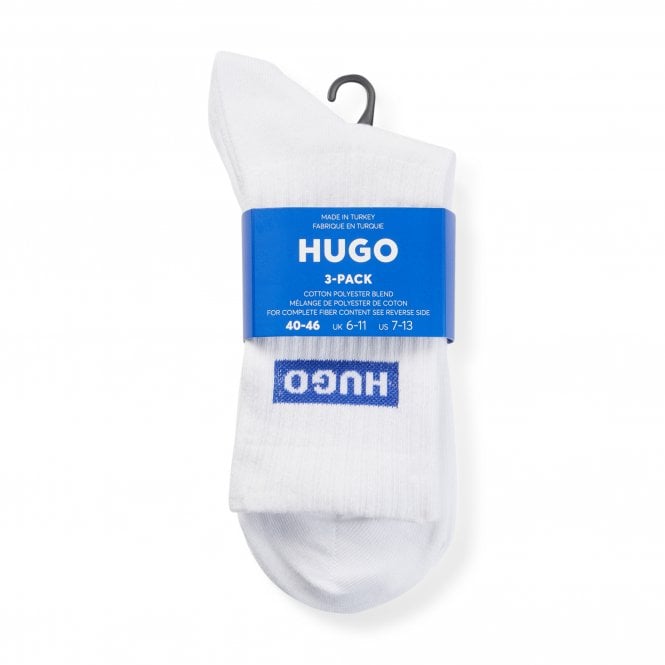 HUGO Κάλτσα Βαμβακερή QS BLUE LOGO CC || 3-Pack