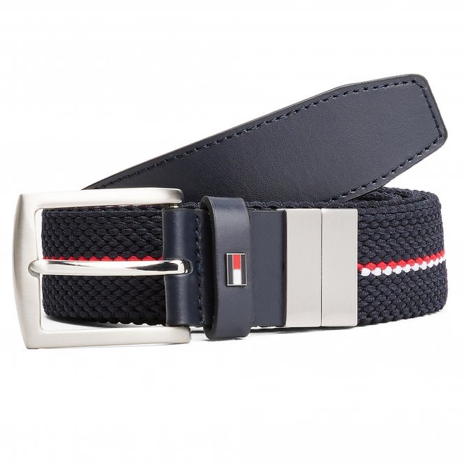 Tommy Hilfiger Ζώνη Denton Elastic 3.5 Πλεκτή Διπλής Όψης