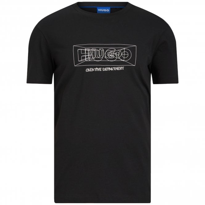 HUGO T-shirt Nufrancos Άνετη Γραμμή