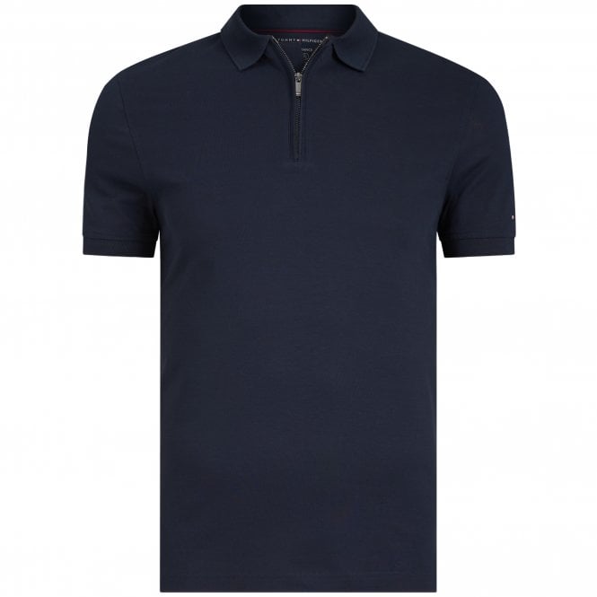 Tommy Hilfiger Polo Μπλούζα Performance Zip Κανονική Γραμμή
