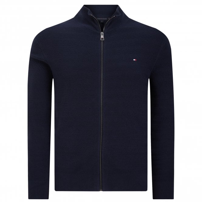 Tommy Hilfiger Ζακέτα Πλεκτή Stripe Structure Κανονική Γραμμή