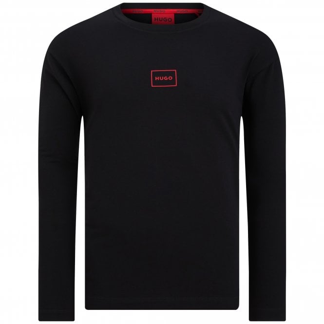 HUGO T-shirt Laze Longsleeve Άνετη Γραμμή