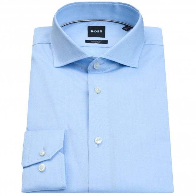 BOSS Πουκάμισο Twill H-Joe-Spread-C1-222 Κανονική Γραμμή