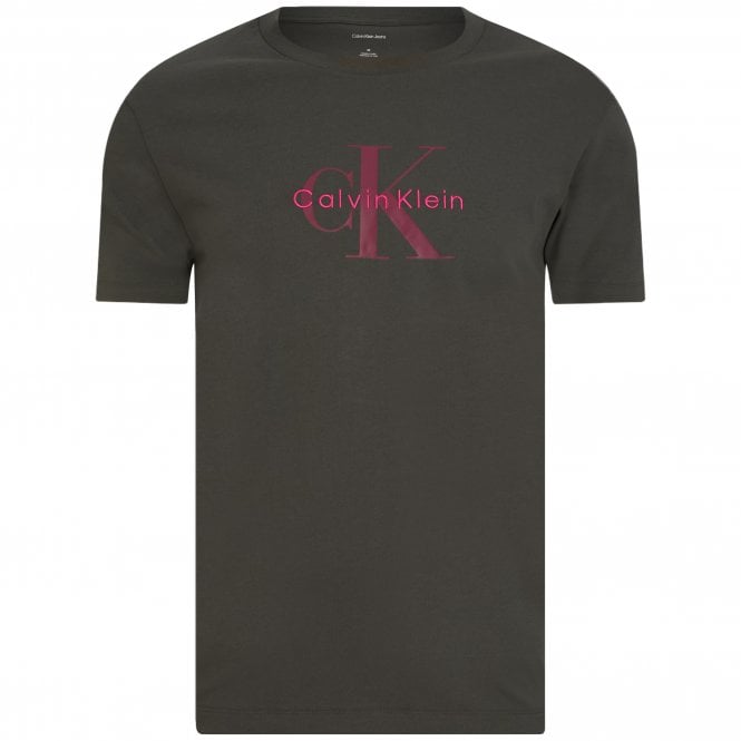 Calvin Klein T-shirt Μπλούζα Hero Monologo 20s Κανονική Γραμμή