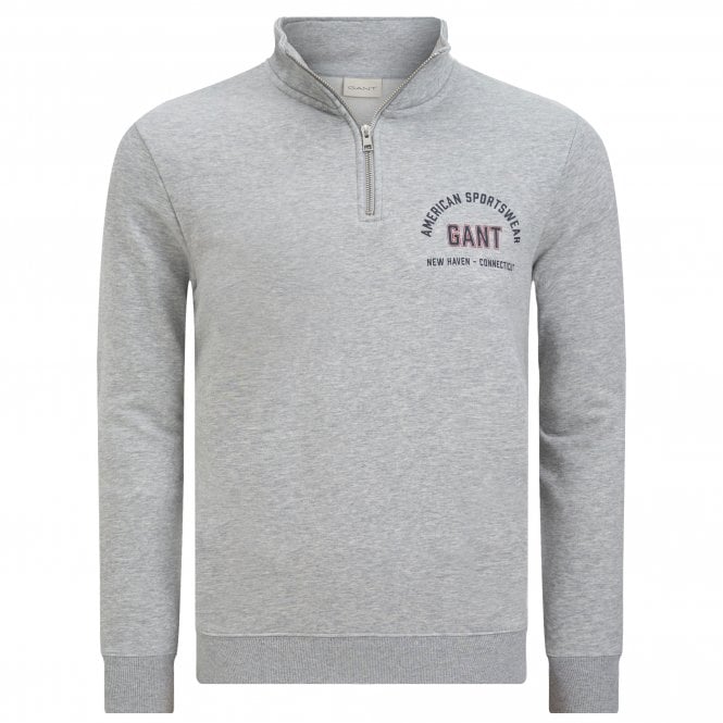 Gant Φούτερ Half-Zip Printed Graphic Κανονική Γραμμή