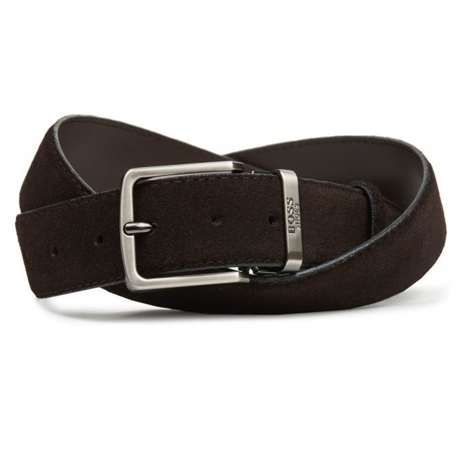 Boss Shoes Ζώνη Suede Δερμάτινη