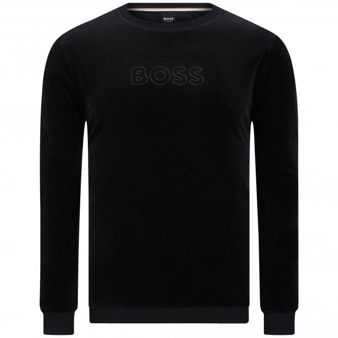 BOSS Homewear Φούτερ Velour Κανονική Γραμμή