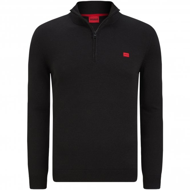HUGO Πλεκτό Πουλόβερ Half Zip San Quintus-C Κανονική Γραμμή