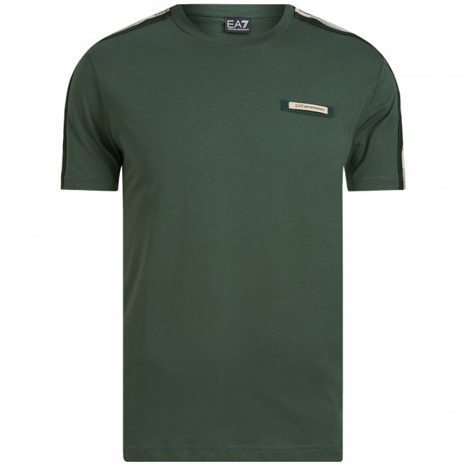 EA7 T-shirt Μπλούζα Sporty Logo Series Κανονική Γραμμή