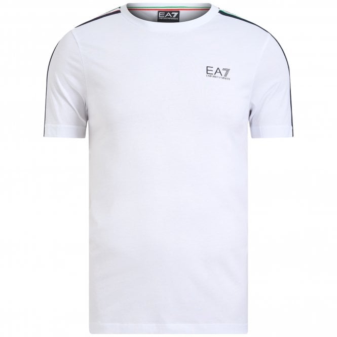 EA7 ΕΑ7 T-Shirt Μπλούζα Capsule Italia Team Κανονική Γραμμή