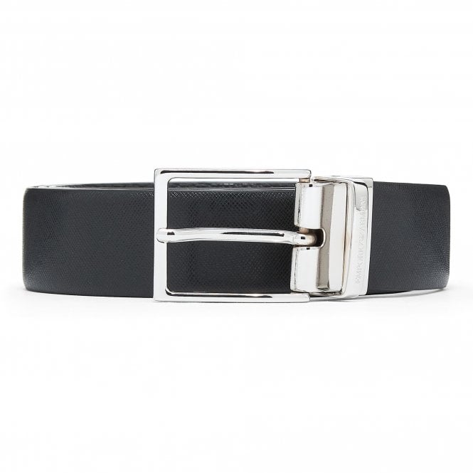 Emporio Armani Δερμάτινη Ζώνη Διπλής Όψης