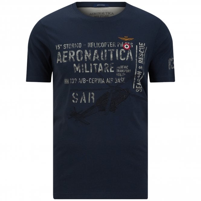 Aeronautica Militare T-shirt Μπλούζα Κανονική Γραμμή