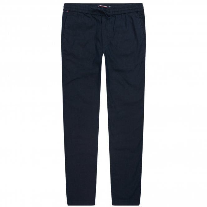Tommy Hilfiger Παντελόνι Λινό Harlem Po Sorona Tapered Γραμμή