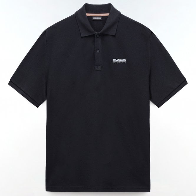 Napapijri Polo Μπλούζα E-Small Box SS Πικέ Άνετη Γραμμή