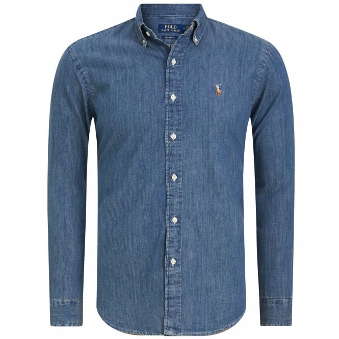 Ralph Lauren Πουκάμισο Denim Κανονική Γραμμή