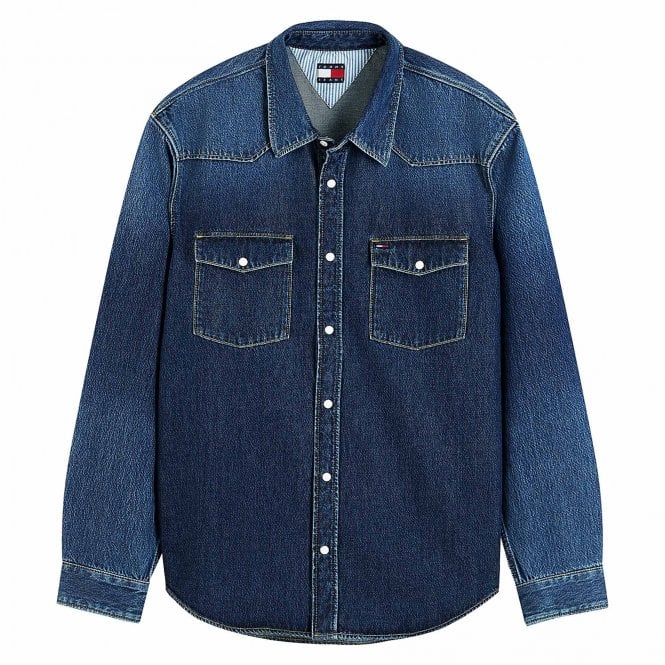Tommy Hilfiger TJM Jean Πουκάμισο Κανονική Γραμμή