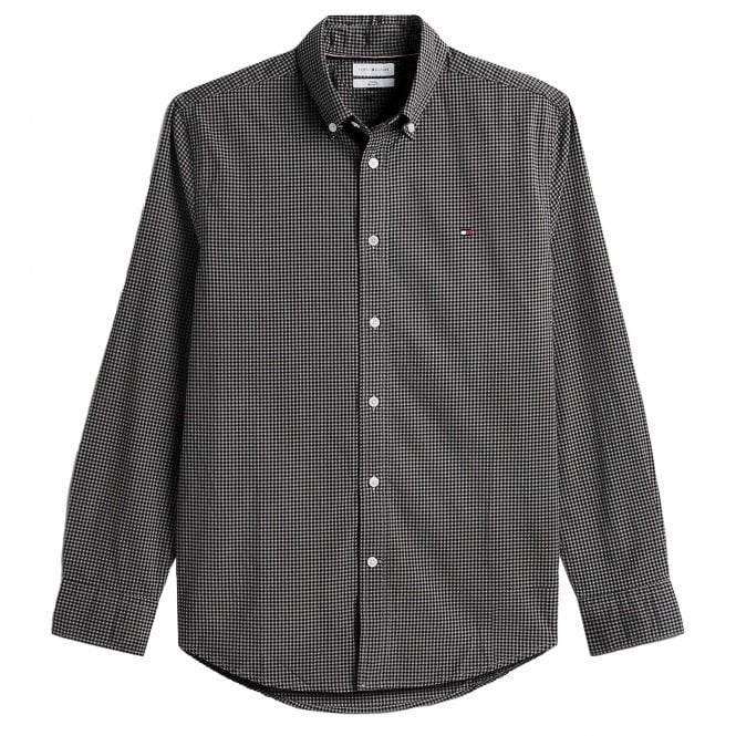 Tommy Hilfiger Πουκάμισο Καρό Poplin Gingham Κανονική Γραμμή