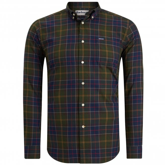Barbour Πουκάμισο Twill Καρό Wetherham Κανονική Γραμμή