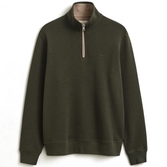 Gant Φούτερ Half-Zip Sacker Rib Κανονική Γραμμή