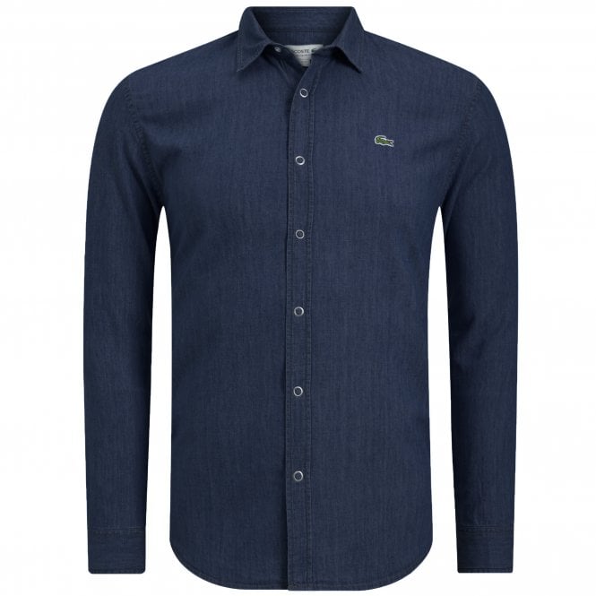 Lacoste Πουκάμισο Lightweight Denim Κανονική Γραμμή