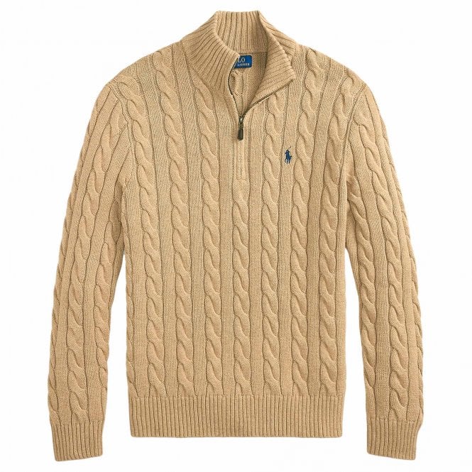 Ralph Lauren Πλεκτό Πουλόβερ Half-Zip Κανονική Γραμμή