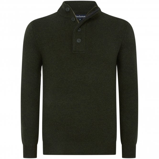 Barbour Πλεκτό Half Zip Sid Κανονική Γραμμή
