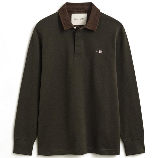 Gant Polo Μπλούζα Cord Collar Rugger Κανονική Γραμμή
