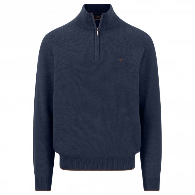 Fynch-Hatton Πουλόβερ Half-Zip Κανονική Γραμμή