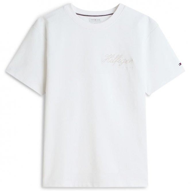 Tommy Hilfiger T-shirt Μπλούζα Nautical Rope Graphic Άνετη Γραμμή