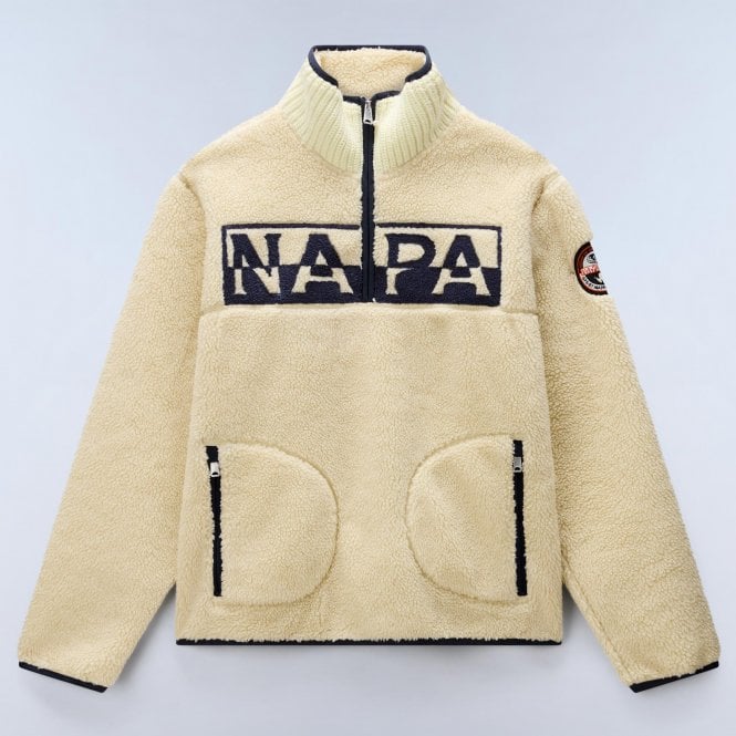 Napapijri Φούτερ Half-Zip Fleece Hz Putty Κανονική Γραμμή