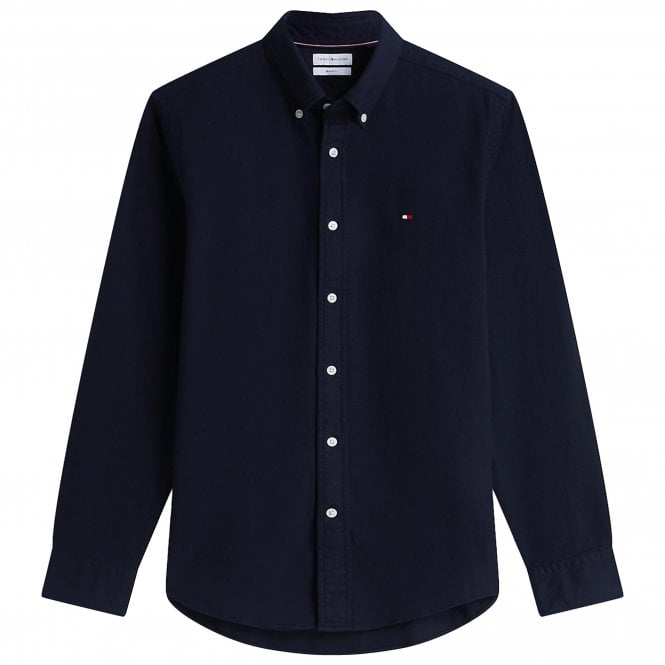 Tommy Hilfiger Πουκάμισο Flannel Herringbone Κανονική Γραμμή