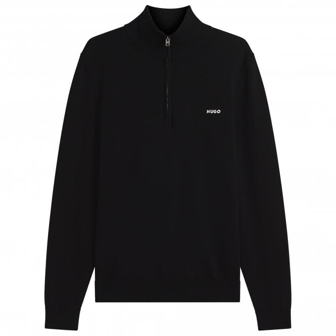 HUGO Πλεκτό Πουλόβερ Half-Zip San Quintus-C2 Κανονική Γραμμή