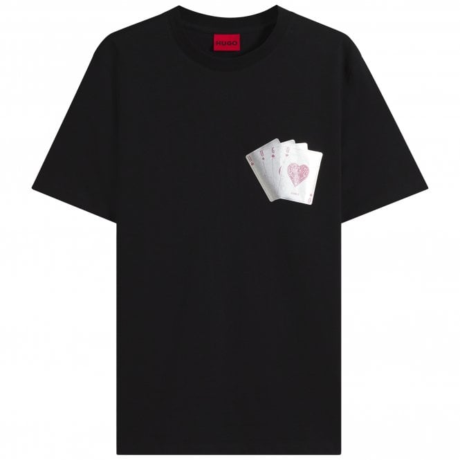 HUGO T-shirt Dahr Κανονική Γραμμή