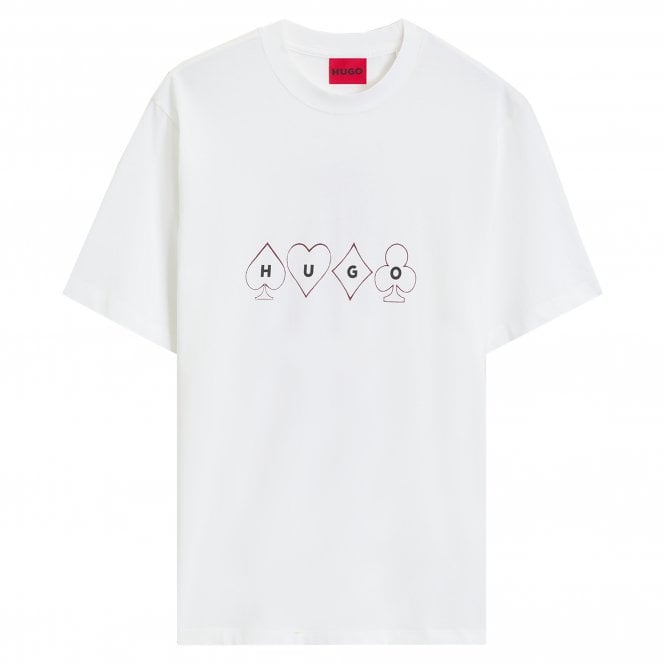 HUGO T-shirt Doudi Άνετη Γραμμή