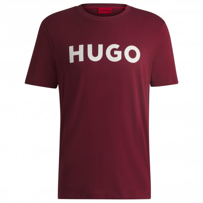 HUGO T-shirt Dulivio Κανονική Γραμμή