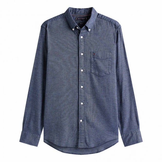 Tommy Hilfiger Πουκάμισο Flannel Dobby Κανονική Γραμμή