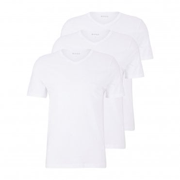BOSS Φανέλα T-shirt V-neck Κανονική Γραμμή || 3τμχ.