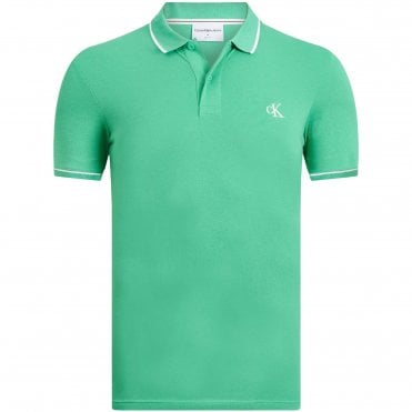Calvin Klein Polo Μπλούζα Πικέ Στενή Γραμμή