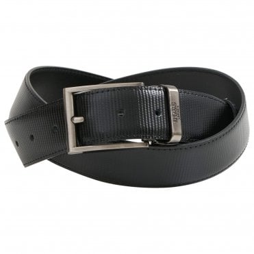 Boss Shoes Ζώνη Δερμάτινη με Μικροσχέδιο